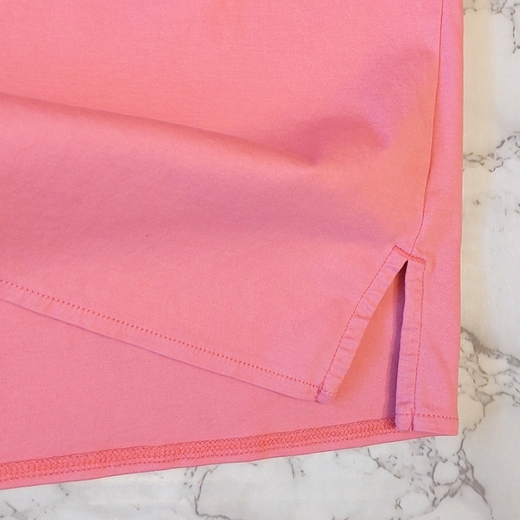 Ann Taylor Salmon Pink Puff-sleeve Pima Cotton Top, size XS - Picture 6 of 7